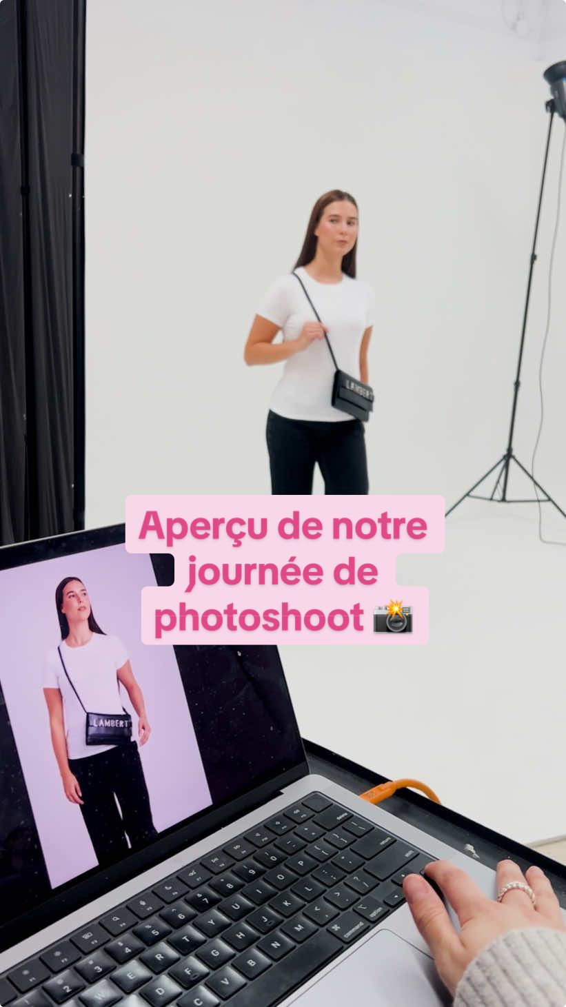 Un petit aperçu de notre journée de photoshoot pour la collection des Fêtes. 🥰  #lambertbags 