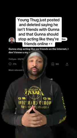 This comes a day after Akademiks says Young Thug personally told Lil Baby, Lil Durk, and other rappers that Gunna is a 'snitch,' 👀 Make sure you go follow @Trvp Still Boomin 🫡