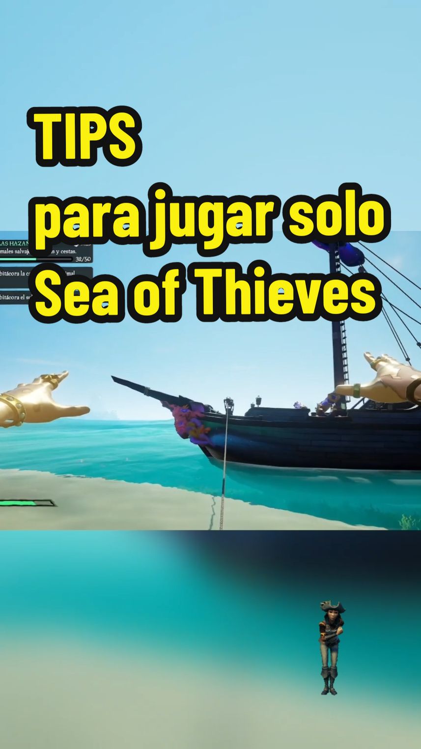 Tips para jugar solo Sea of Thieves • #CapCut #seaofthieves #seaofthievesgameplay #gameplay #gamers #GamerEnTikTok #videojuegos #tips #xbox #playstation #seaoftips 