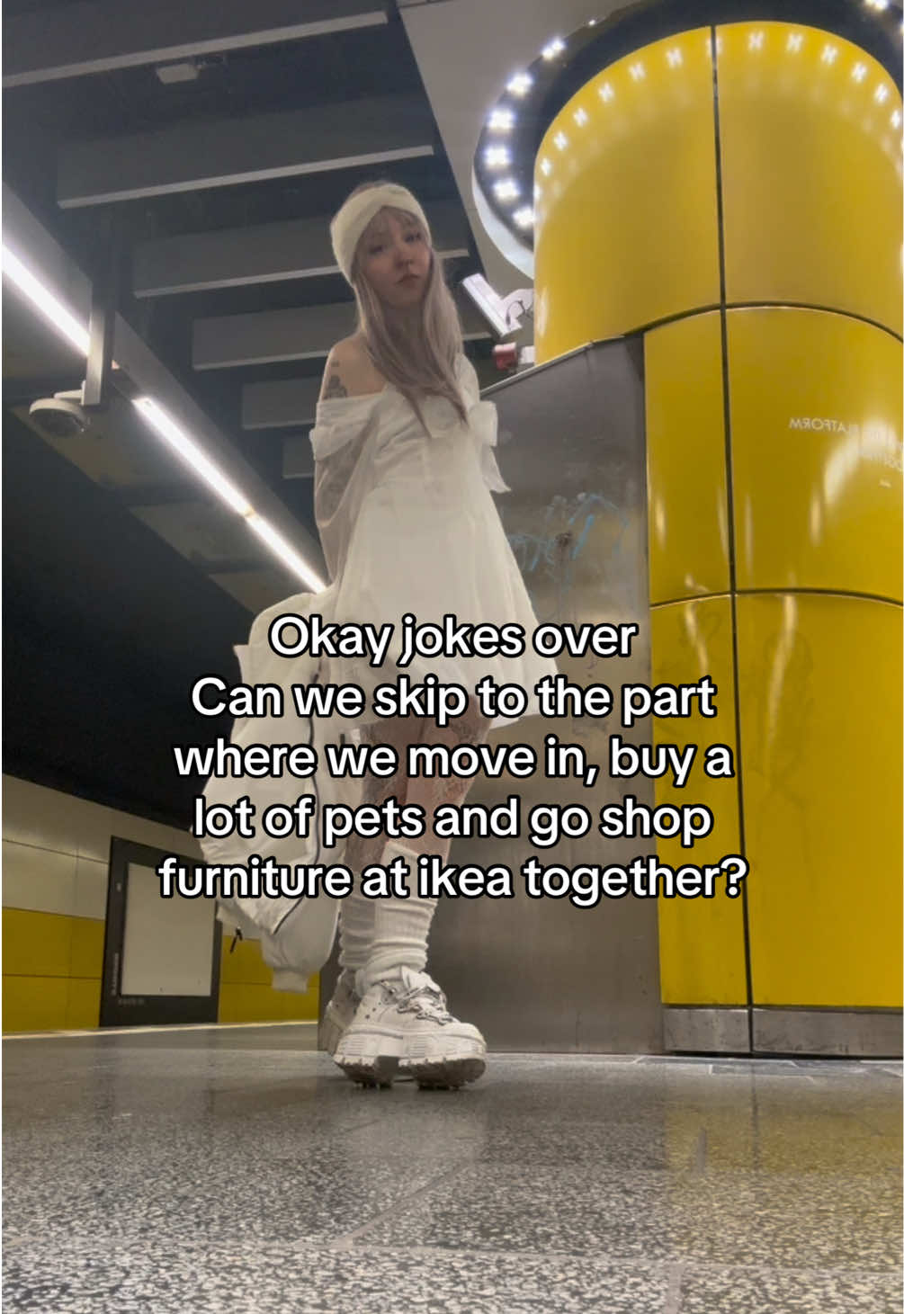 Okay joke is over! Can we skip to the part where we move in, buy pets and go shop furniture at ikea together? #dateidea #dating #dates #movingin #ikea #Relationship #situationship #texting #alt #alternative #altgirl #altgoth #egirl #tattedgirl #fairycore #cottagecore #cute #cutegirl #altfitcheck #goals #couplegoals #friendshipgoals #anime #animegirl 