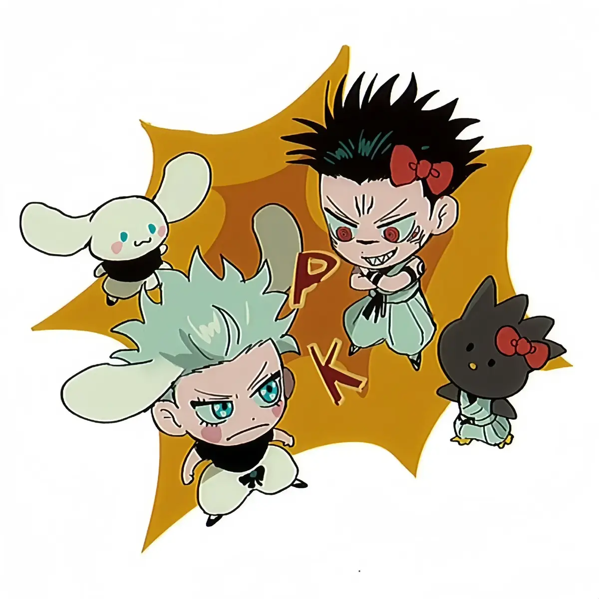 Cute but 3vs1 Nah,I'd Rabbit#jujutsukaisen #gojousatoru #ryomensukuna #gojovssukuna #mahoraga #jjk #anime #jjkmanga #fyp 