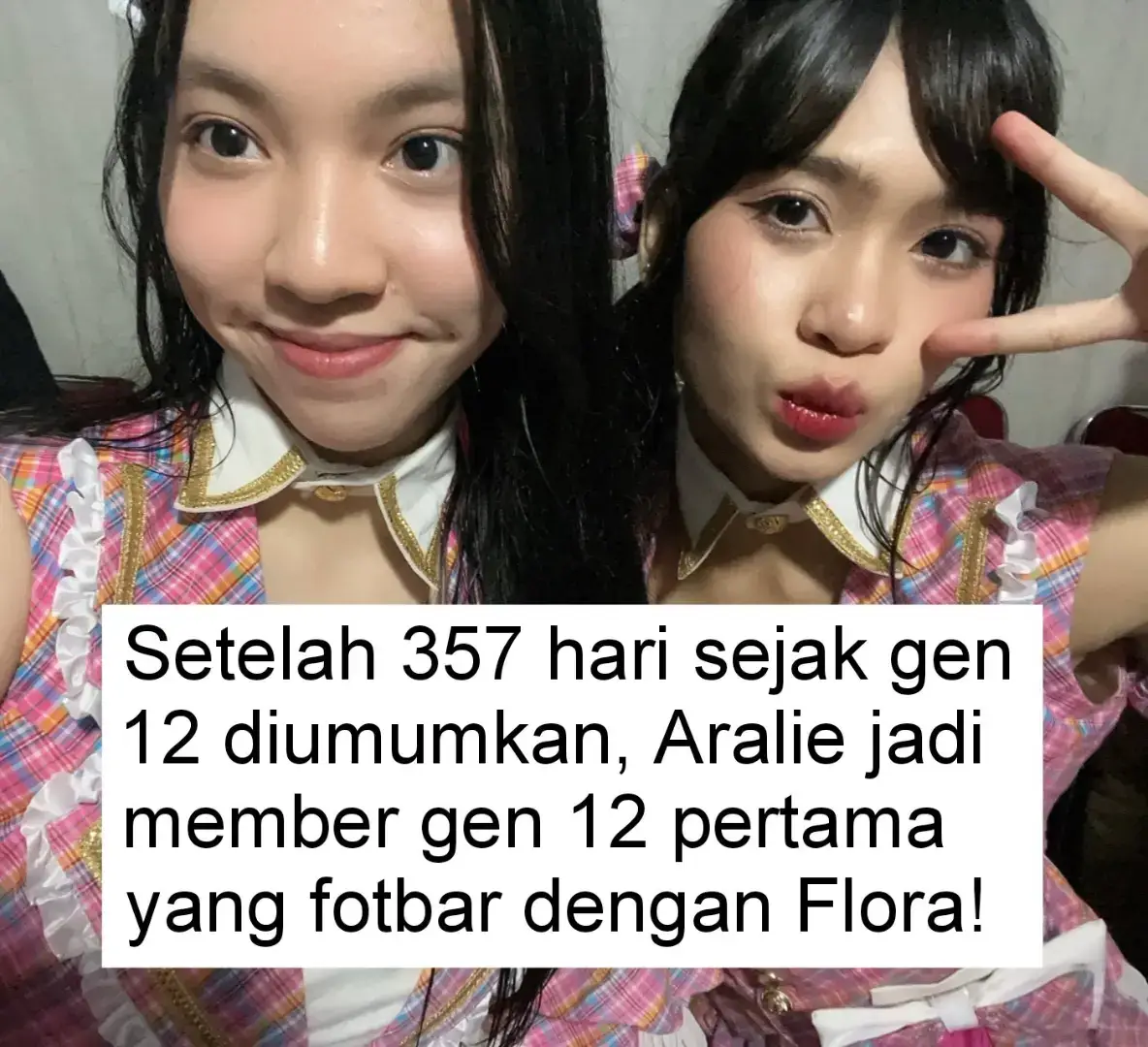 Yang pertama Aralie ☝️ #araliejkt48 #florajkt48