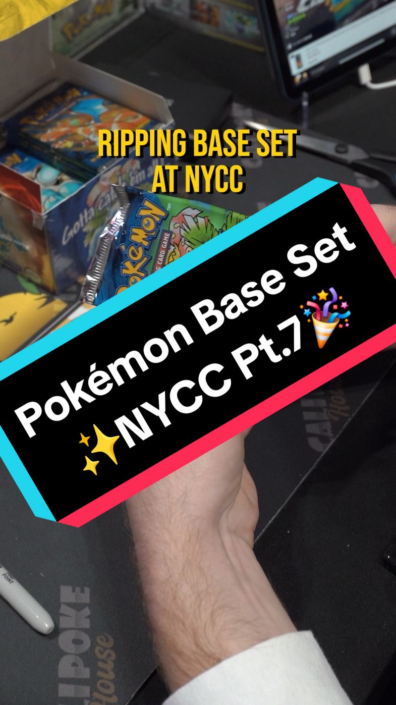 🎉 It always feels good to pull a holo from Pokémon Base Set! 🥰 NYCC was an awesome time! Part 1 @Calipokehouse  Part 2 @Calipokehouse  Part 3 @Calipokehouse  #pokemon  #ptcg  #pokemoncards  #pokemoncard  #tcg  #japanesepokemoncards  #pokemonfan  #pokemoncommunity  #pokemontiktok  #pokemonnews  #pokemontcg  #pokemonscarletviolet  #pikachu  #pikachufever #baseset #pokemonbaseset #nycc #newyorkcomiccon 