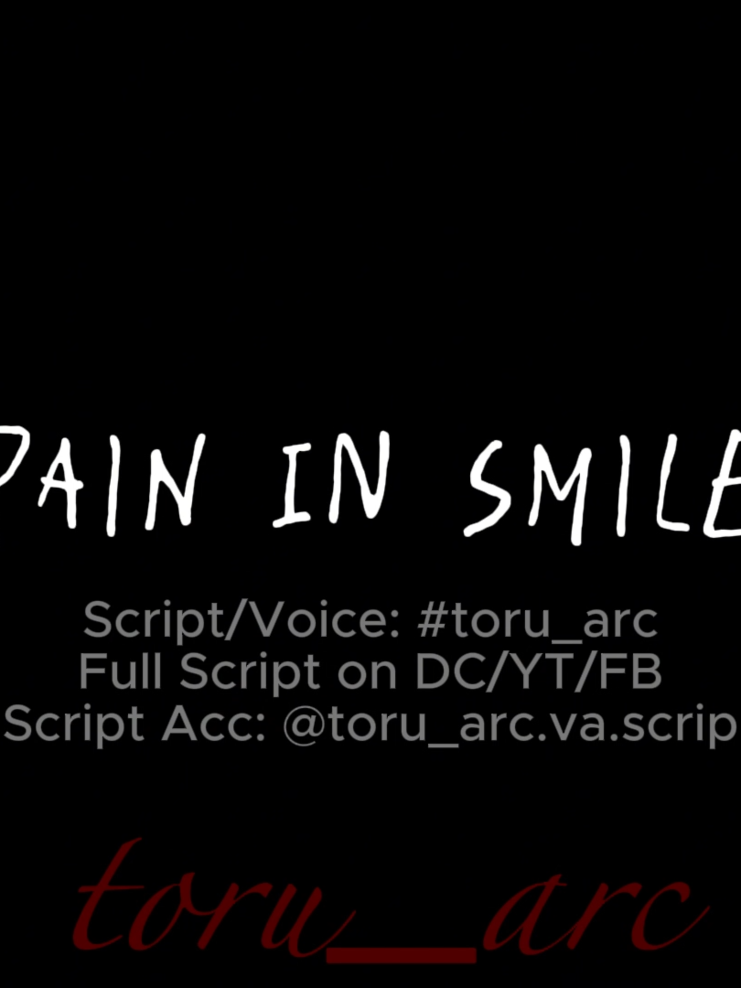 [“Pain in Smile”] Script/Voice: #toru_arc Full Script on DC/YT/FB Script Acc: @toru_arc.va.scrip Sound: #flawedmangoes #thebeginning #japanesevoiceacting #voiceactingchallenge #va #voiceactingscripts #scriptbytoru_arc #voicedbytoru_arc