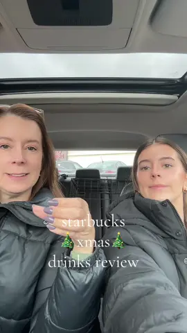 can you tell we love starbucks? #fyp #girl #starbucks #review #starbucksreview #momanddaughter 