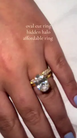 Oval cut ring but make it affordable 😍🥰 #engagementring #ovalring #engagementringinspo #diamondring #engagementringgoals #jewelry #fashiontiktok #gold #hiddenhalo #ovalcutdiamond #ovalcut #ovalcutdiamonds #tiktokshopblackfriday #tiktokshopholidayhaul #giftguide #giftideas #womensjewelry #jewelrytok #goldjewelry #goldsolitaire #goldengagementring #ovalsolitairering  #hiddenhaloengagementring 