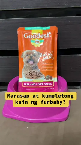 Treat your dog to the rich taste of Goodest Dog Wet Food in Beef & Liver Steak! 🥩🐾 Packed with real meat and nutrients for a happy, healthy pup. Also available in grilled chicken and liver and braised beef and veggies flavors. Check out now!#GoodestDog #GoodestDogWetDogFood #BeefAndLiverSteak #DogFood #HealthyAndDelicious #PetNutrition #FurParentEssentials #HappyPups #FYP 