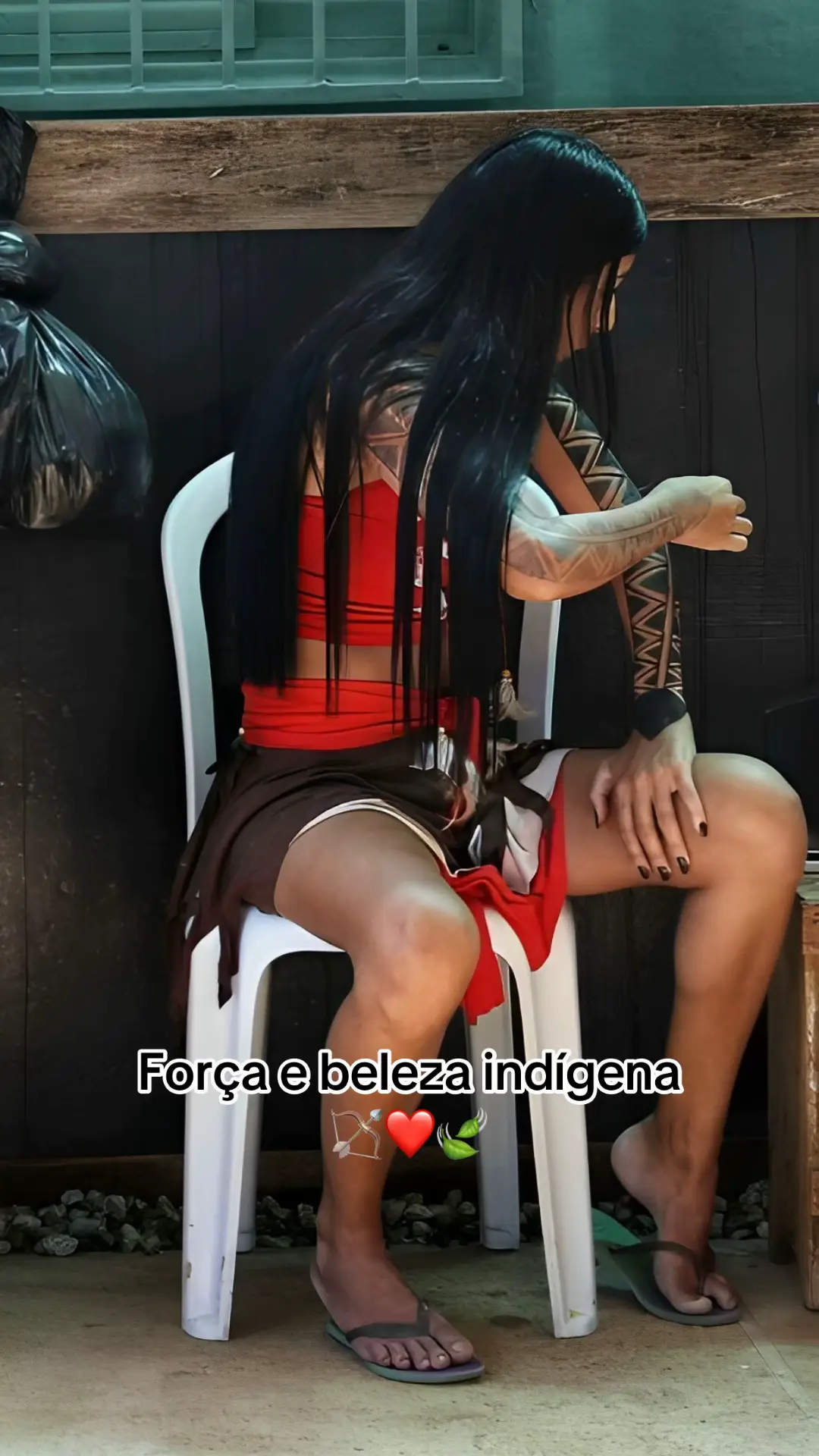 Beleza indígena 🏹❤️🍃#povostradicionais #povosoriginarios #PovosIndigenas #culturaindigena #indigena @OPARENTE 🇧🇷🏹 @Arai Kithaulu 