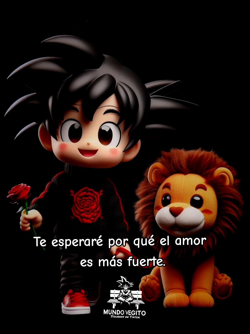 🌹🐉Te esperaré por qué el amor es más fuerte 🐉🌹 #parati #seguidores #paratiamor #mundovegito 