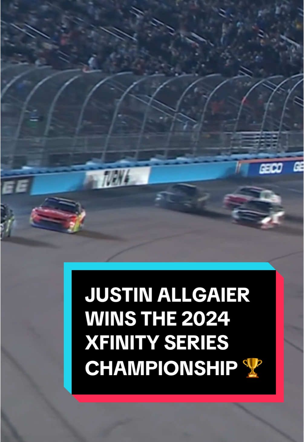 JUSTIN ALLGAIER IS YOUR 2024 #xfinityseries CHAMPION! 🏆🏆🏆 #NASCAR