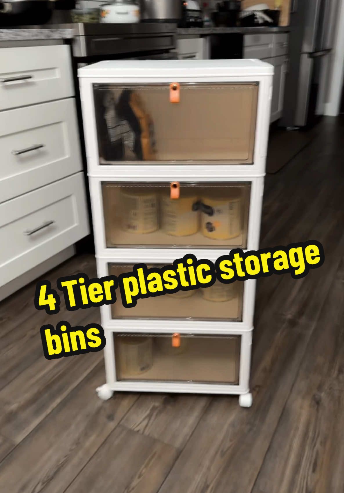 @Jocoevol [Black Friday] 4 Tier Plastic Storage Bins with Lid and Wheels - 23 QT Closet Organizers and Storage, Foldable, Organization and Storage Boxes for Craft, Home, Pantry, Office, Dorm#TikTokShop #tiktokfind #blackfridaydeals #foryoupage #plasticstoragebins 