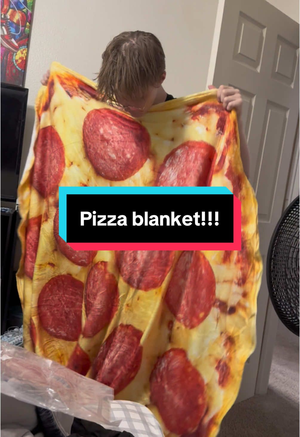 Hahhahahaha this kid is obsessed with pizza! I had to get it for him!!! 😂😂😂 🍕 its so soft!!! Cozy lounger blanket!! #blanket #pizzablanket #pizza #haha #funny #giftideas #blackfridaydeals #TikTokShop #shop #sofun 