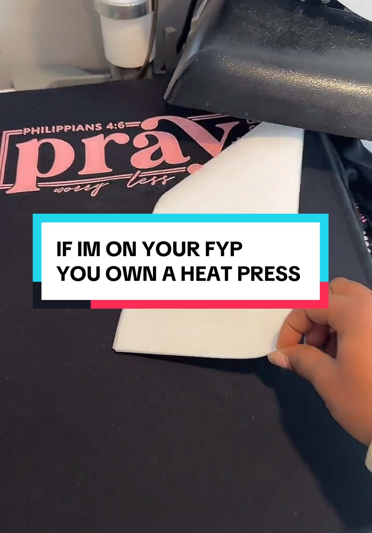 If I’m on your Fyp then you must own a heat press! No hashtags means it’s a sign 😳😳😳 