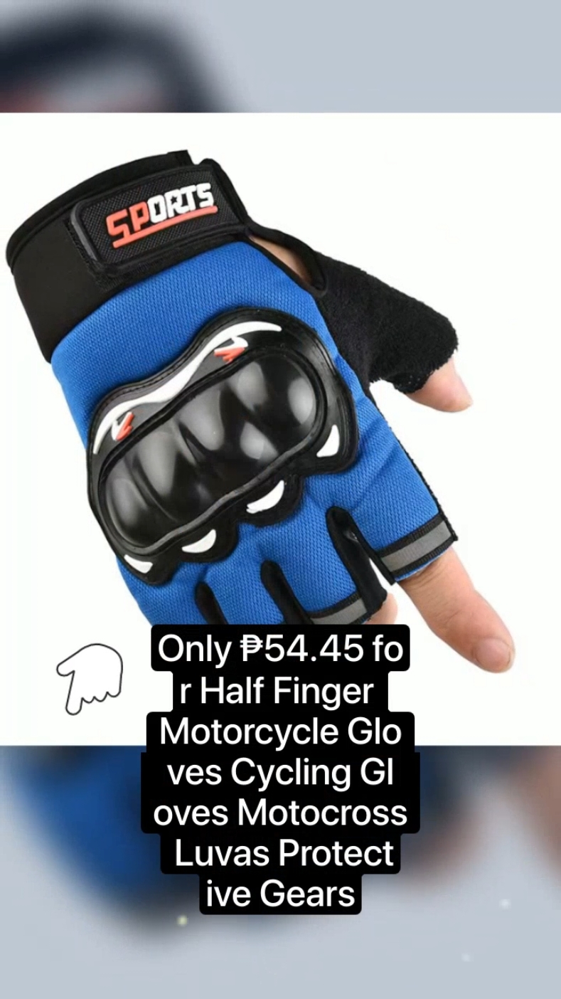 Only ₱54.45 for Half Finger Motorcycle Gloves Cycling Gloves Motocross Luvas Protective Gears Easy Grip Rubber Plastic! #motorcrossgloves #gloves #cyclinggloves #halffingergloves #ridergloves #fyp #seo #foryourpage #fypspotted 