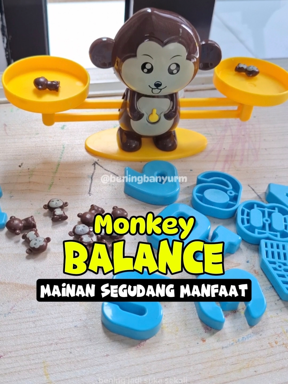 mainan receh yang bantu bening belajar mengenal angka dan berhitung = Monkey balance #monkeybalance #mainanedukasi #mainanedukatif #mainananak #mainanviral #foryourpage #fyp #fryou #toddleractivity #toddler  #mom #promoguncang1111 #toddlerplay #racuntiktok #tiktokmademebuyit 