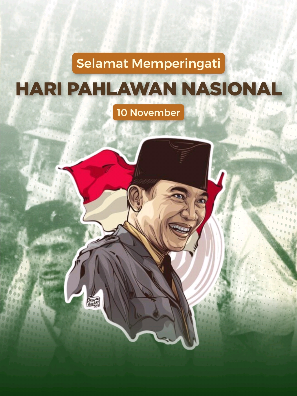 Para pahlawan telah membangun pondasi bangsa, sekarang giliran kita mengisi kemerdekaan dengan semangat juang yang sama.  Terima kasih, pahlawan Indonesia! 🇮🇩  Sumber : Arsip Nasional RI #HariPahlawan2024  #GenerasiMuda  #IndonesiaBangkit =============== Kunjungi dan ikuti lini masa kami di:  LINE: @635rstle Instagram: bemftpub Twitter: @bemftpub Website: bemftp.ub.ac.id Kementerian Kajian dan Aksi Strategis  Kabinet Resonansi Cita BEM FTP UB 2024