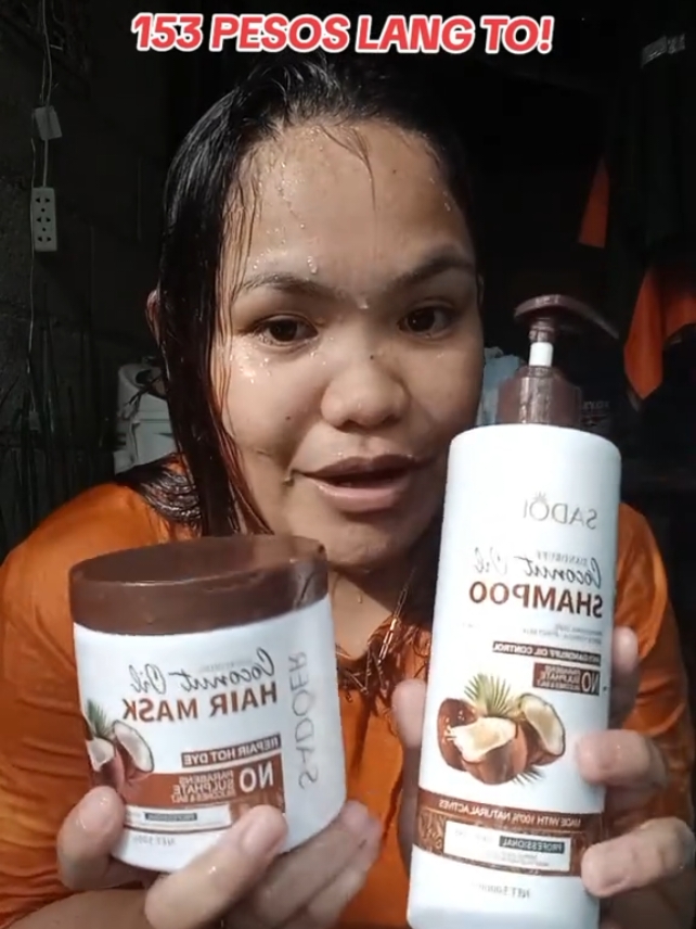 SHAMPOO AND CONDITIONER 153 PESOS LANG !! #shampooandconditioner #shampoo #conditioner #coconutoil 