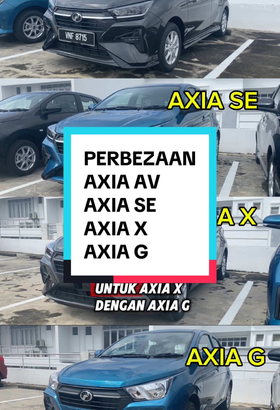 Perbezaan penuh spec axia av, axia SE, axia X, axia G.. #axia #peroduaaxia #perodua #afifperoduaputrajaya 