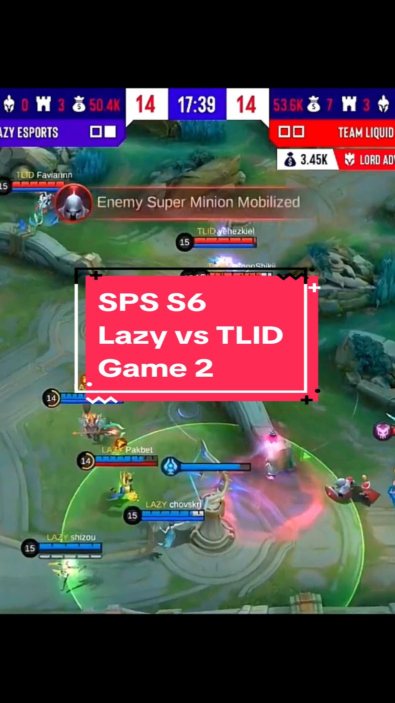 Snapdragon Mobile Open Finals l Season 6 | MLBB | Swiss R5 | Lazy vs TLID Game 2 #SnapdragonProSeries #APAC #mlbb #fyp 