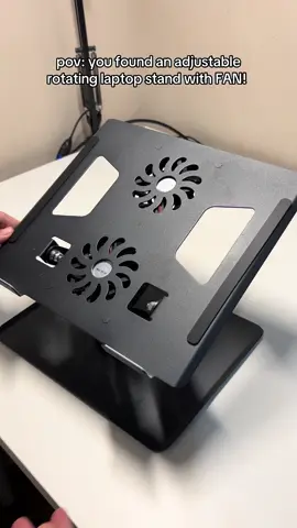 no more laptop overheating!!! Super nice talaga 👏 #laptopstand #rotatinglaptopstand #adjustablelaptopstand #laptopaccessories #360laptopstand #laptopstandwithdualfan #laptopstandwithfan #fyp #foryoupage #philippines 