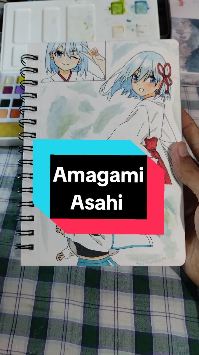 Awali Gambarmu dengan gagal 😹 ~ ~ #art #artstyle #arttransitions #drawinganime #amagamisanchinoenmusubi #amagamiasahi #asahi #fyp #fypシ゚ #xxyyzzbbccaa #masukberanda #drawing #watercolor 