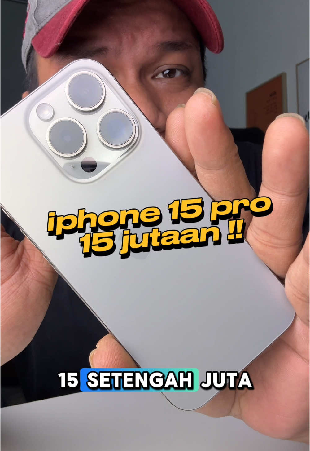 iphone 15 pro cuma 15 jutaan‼️ cepet cepetan ya guys !! lgsg komen atau DM aja langsung ya! natural titanium udah langka juga nih .  #iphone15pro #iphone15 #iphonebekas #iphone #iphone16pro #promoguncang11111 