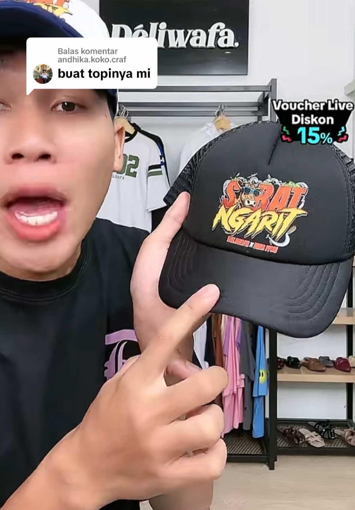 Membalas @andhika.koko.craf  #sobatngarit #masiyun #topi #topibaseball #topimurah #topiviral #deliwafa #deliwafastore #deliwafasurabaya #topikekinian #topisobatngarit 