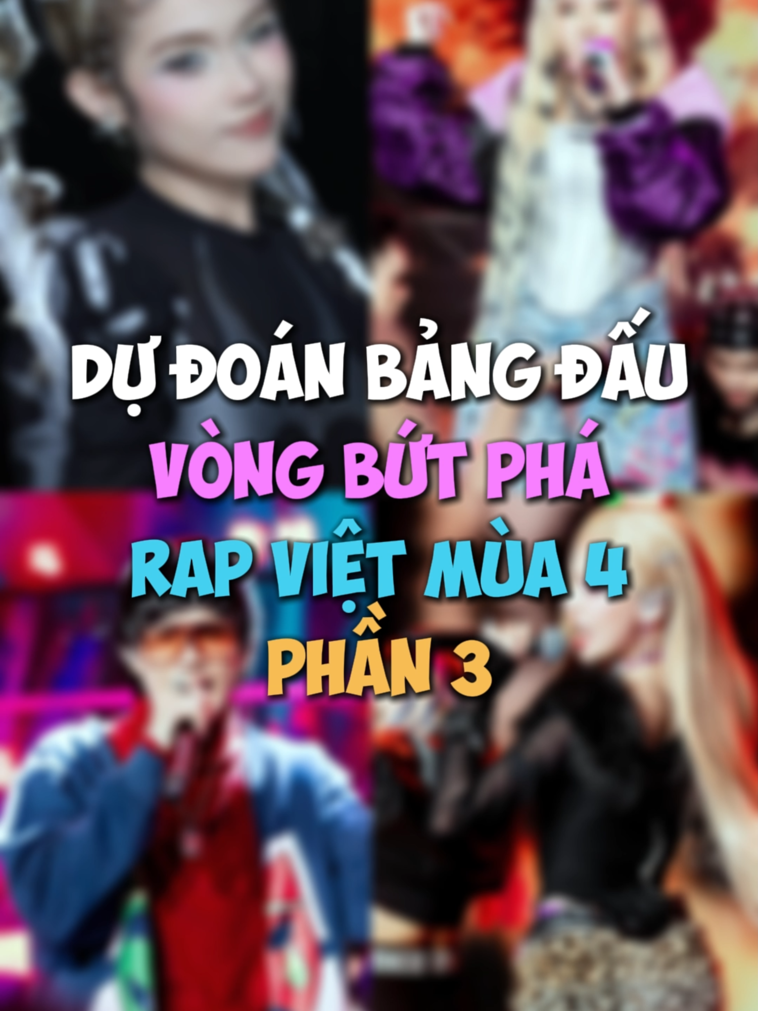 Dự đoán bảng đấu vòng Bứt phá Rap Việt 2024 Phần 3. Bạn nghĩ ai sẽ vào chung kết? #rapviet #rv #rapvietmua4 #xh #chacbanchuanghe #saabirose #queenb #tieuminhphung #vthang