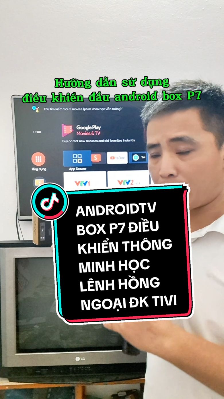 Đầu androidtv box  p7 giúp tivi thường thành tivi thông minh #androidtvbox #tvbox #giaitri #sale #tivithongminh #huongdan #dieukhiengiongnoi 