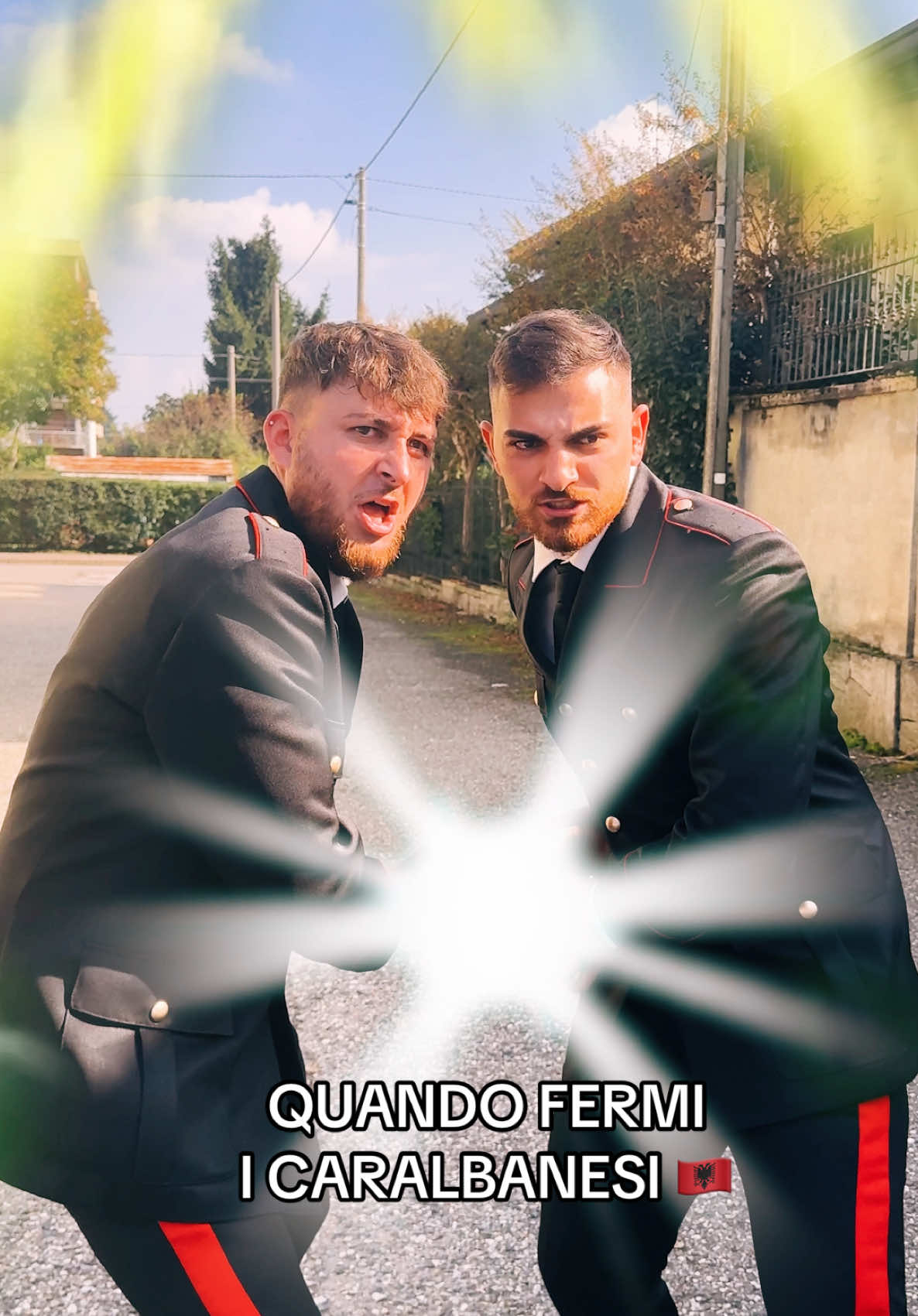 SUPER SAIYAN ALBANESI 🇦🇱😂 @Emanuel Asllani @Arde Luzha #carabinieri #albania #dragonball 