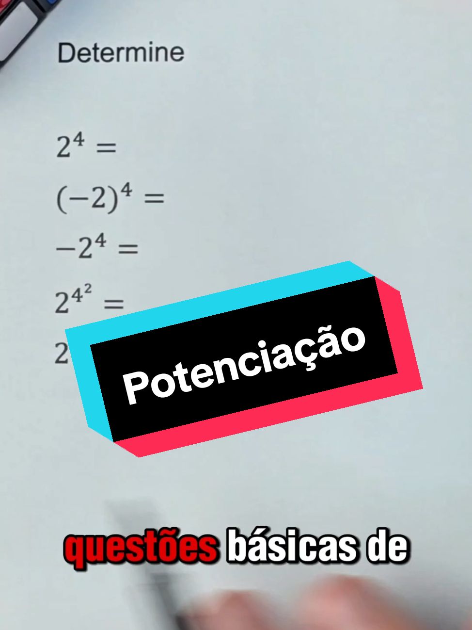 Potenciação no Enem 2024 #enem2024 #potenciação 