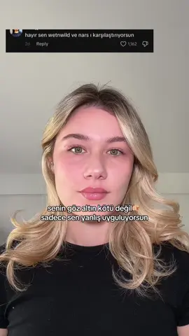 elimdeki tek açık renk wet n wild olduğu için onu kullanmıştım aslında, ama bu kadar iyi bir sonuç ben de beklemiyordum *reklam değil #fyp 
