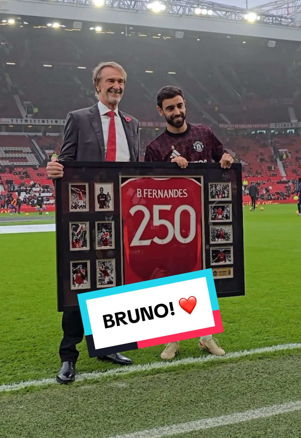 2️⃣5️⃣0️⃣ appearances for Bruno! 👏 #MUFC #ManUtd #BrunoFernandes #OldTrafford #PremierLeague 