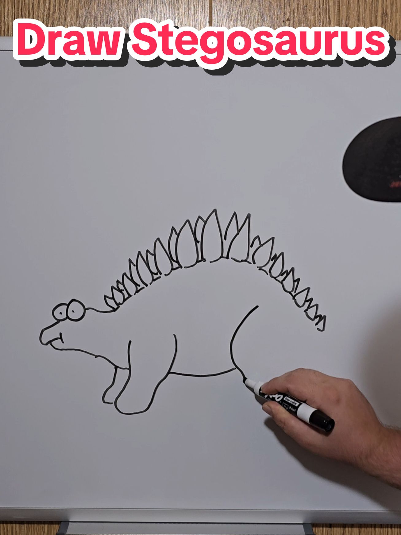 how to draw a stegosaurus