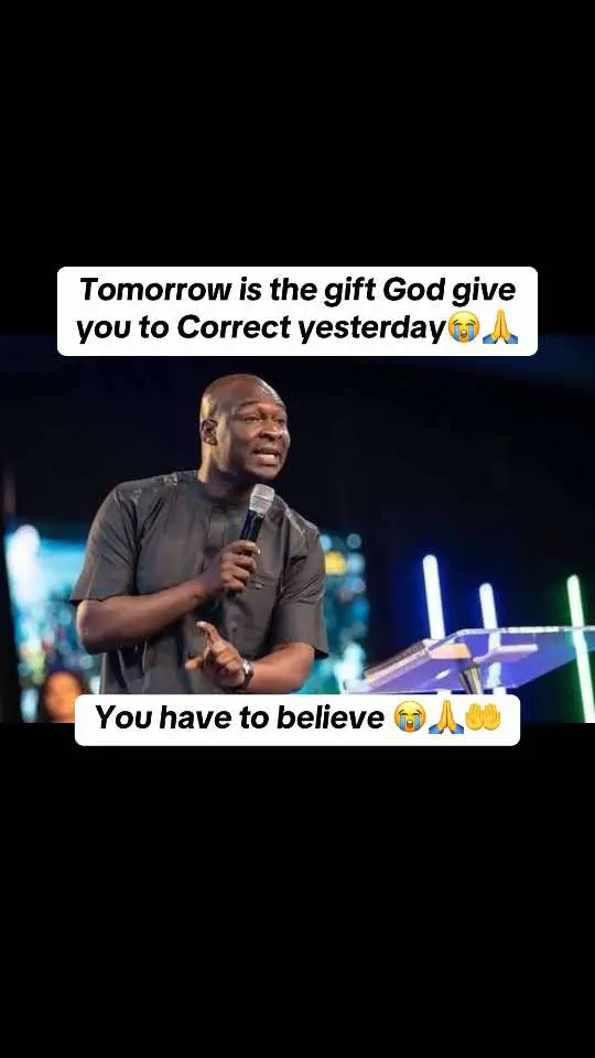 You have to believe 😭🙏😭 Tomorrow is the gift God give you to Correct yesterday🤲😭 Tomorrow is the gift God give you to Correct yesterday. #salvationhub #gospel #explorepage #worshipmusic #instablog9ja #joshuaselman #christianlifestyle #godlyrelationship #christlife #koinoniaglobal #apostlejoshuaselman #trendingtopic #godlyrelationshi #joshuaselmand #christiancontent 