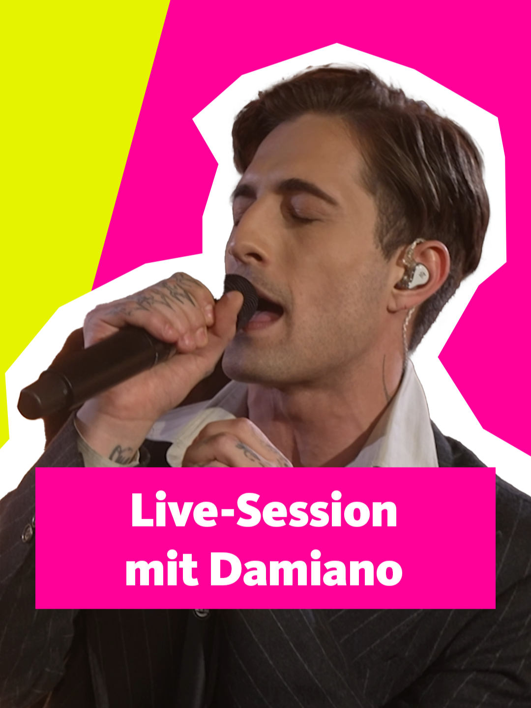 @damianodavid performt live seinen Song 