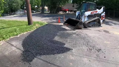 How to install new asphalt driveway over gravel #demolishing #construction 