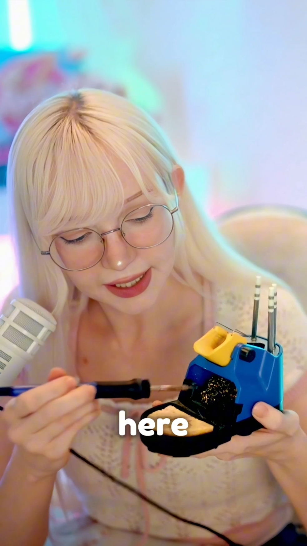 Cleaning a soldering iron! Yay!  #soldering #engineering #tools #howto #twitch #electronics #technology #tech #fix 