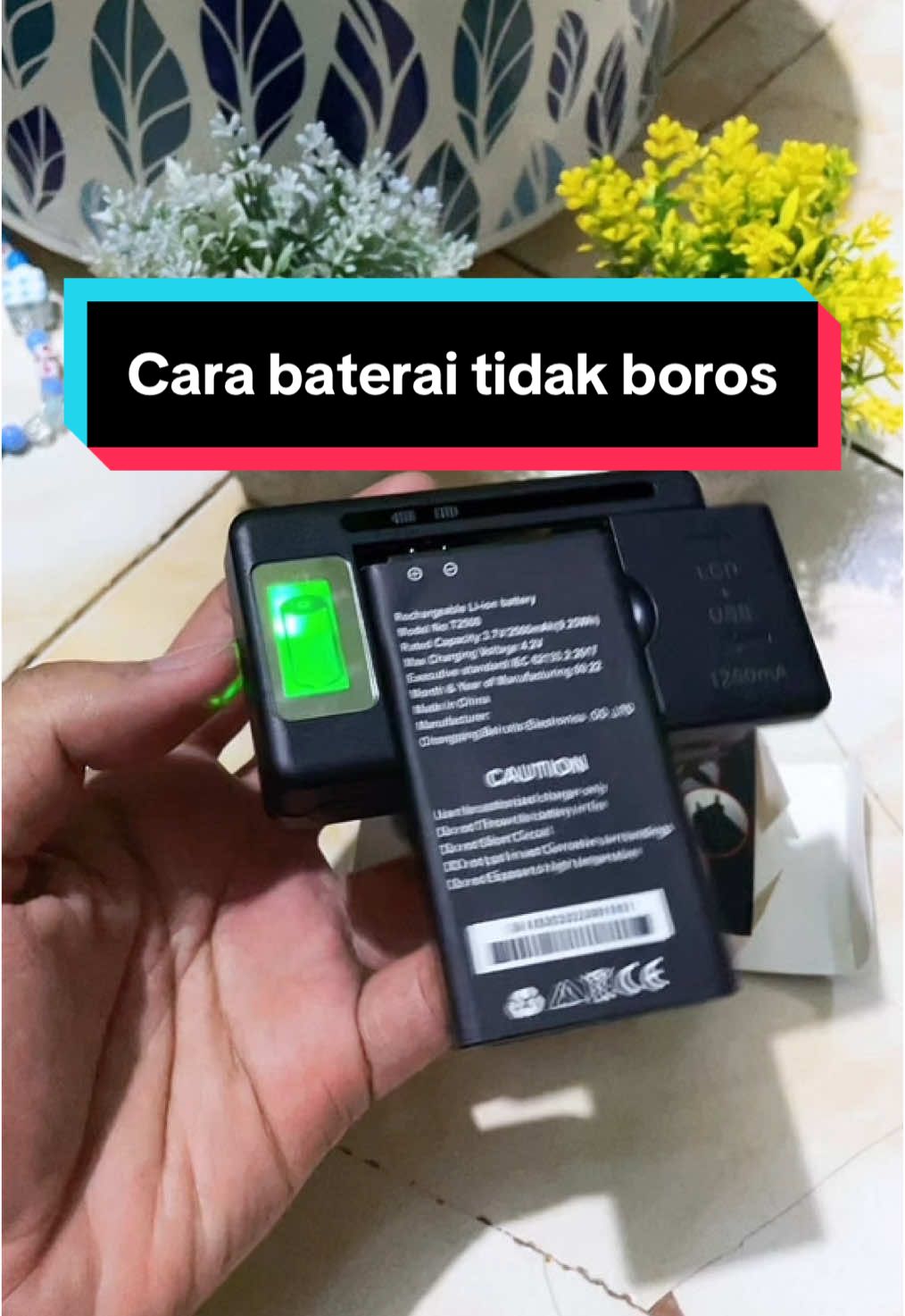 Cara baterai tidak boros terbaru untuk hp dan baterai lainnya #casankodok #charger #chargeruniversal #fypシ 