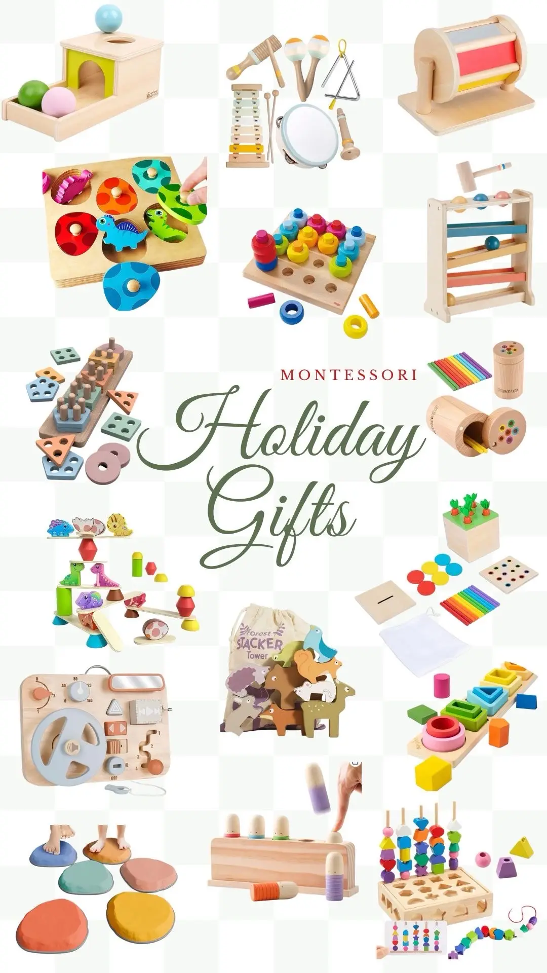 The cutest montessori gift guide you’ll see today #momlife #giftideas #montessori #babygift #musthaves #firsttimemom #christmas 
