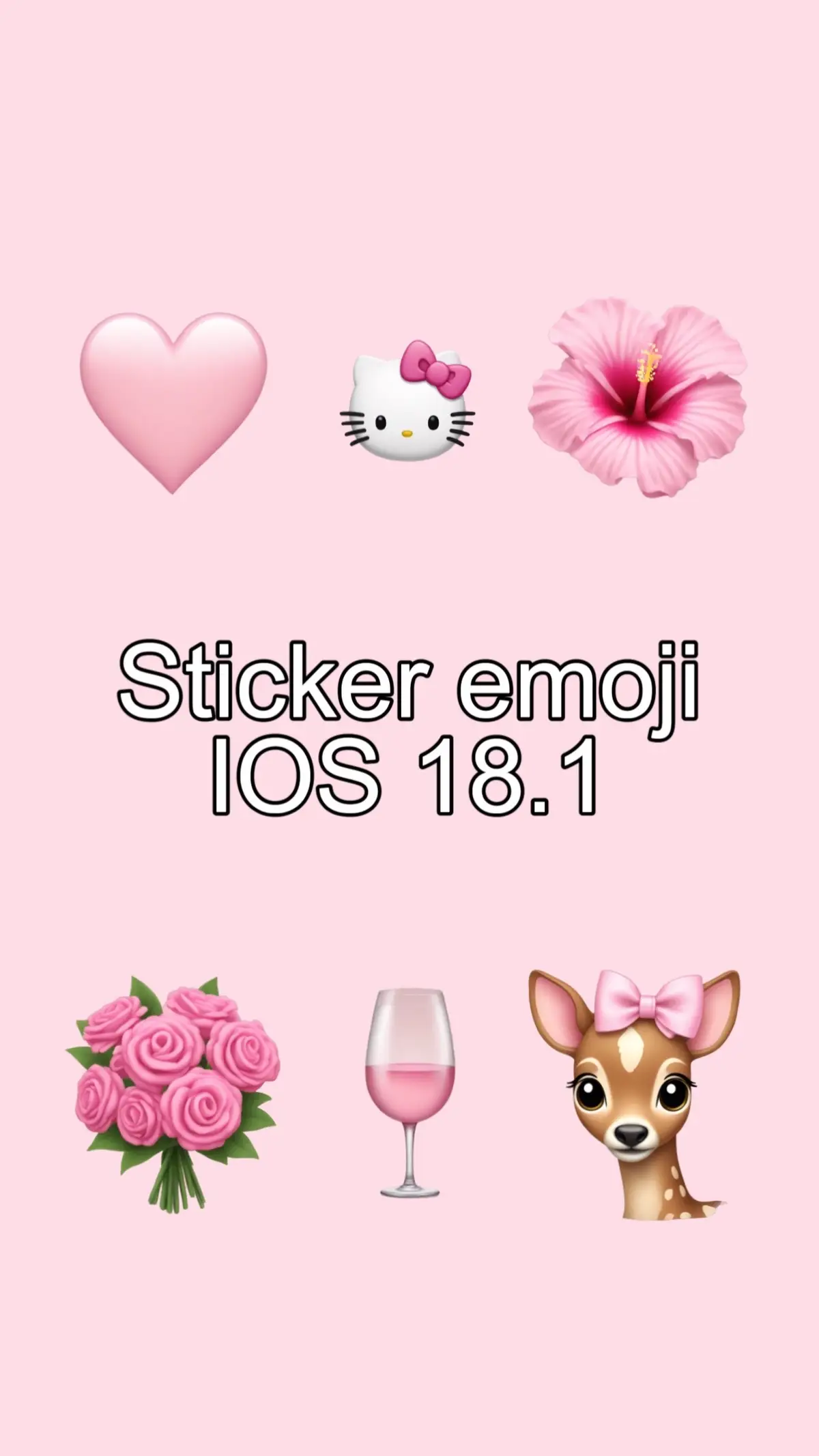 #ios18 #newemojis #customemojis #iphone #pinkaesthetic #cleangirl 