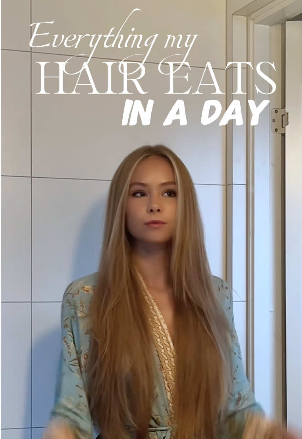 What my hair eats in a day - ad @izelbeauty_ 🫧🧴💆🏼‍♀️ #hairtok #haircareroutine #hairwashday 