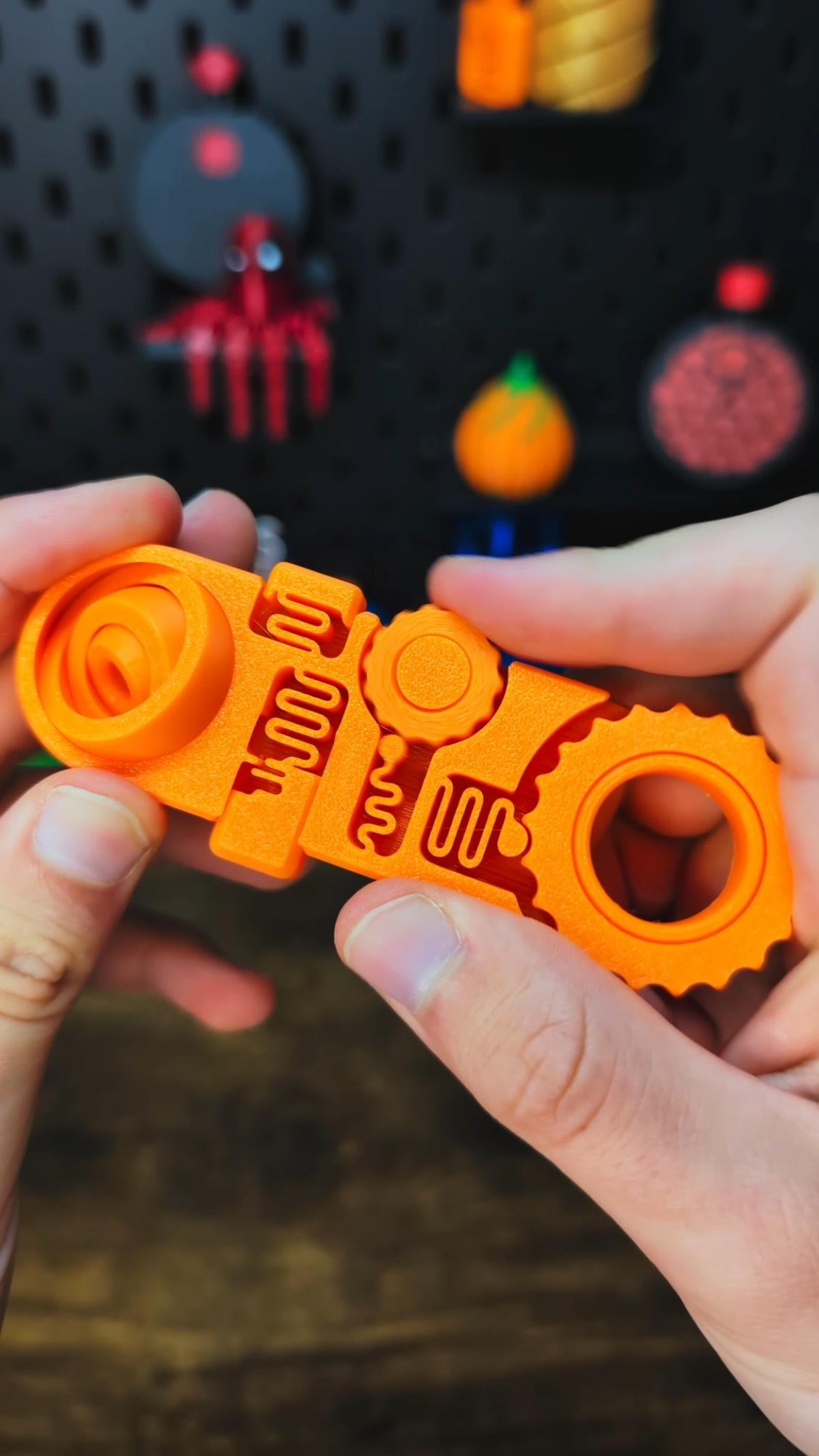 3D printed Satisfying MULTI Fidget Incredible design makerworld: https://makerworld.com/en/models/751181