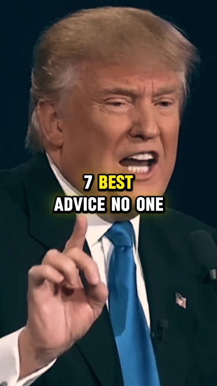 Seven best advice no one ever tell you. #motivation #inspirational #trump #speech #viral #foryou 