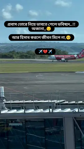 🥀😓🥀😰প্রবাস তোরে নিয়ে ভাবতে গেলে ভবিষ্যৎ..!! অজানা,, আর হিসাব করলে জীবন মিলে না,