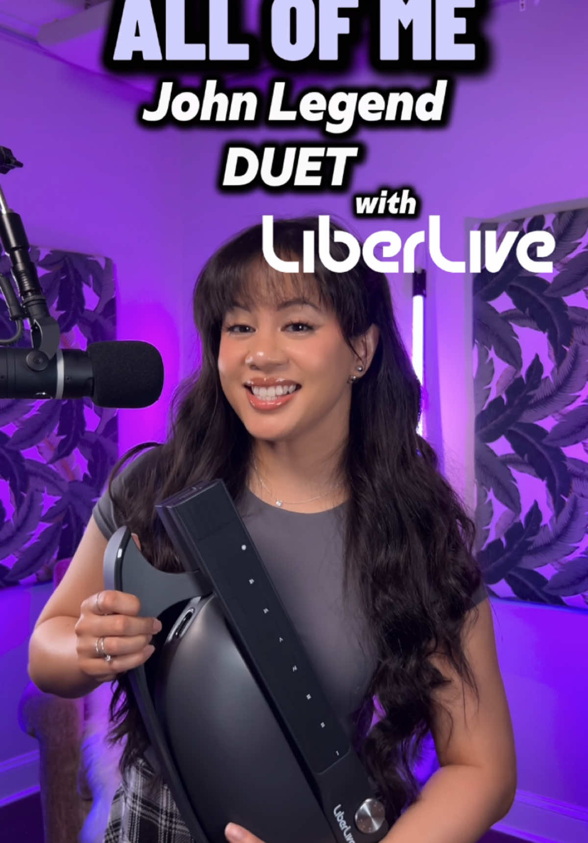 Bringing out my new Liberlive Stringless Smart Guitar for a sweet ‘All of Me’ singing duet—who’s ready to sing?  @LiberLive Official  #liberlive #liberlivec1 #liberliveguitar #liberlivec1stringlessguitar #singwithme #singingchallenge #duetthissong #allofme #johnlegend