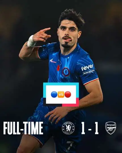 It ends all square in west London. 🔵🔴 #CFC #ChelseaFC #PremierLeague #CHEARS