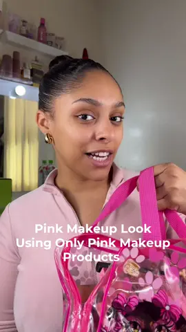 PINK MAKEUP LOOK USING PINK MAKEUP PRODUCTS 🩷‼️ #pinkmakeup #makeupchallenge #BeautyTok #pinkgirl 