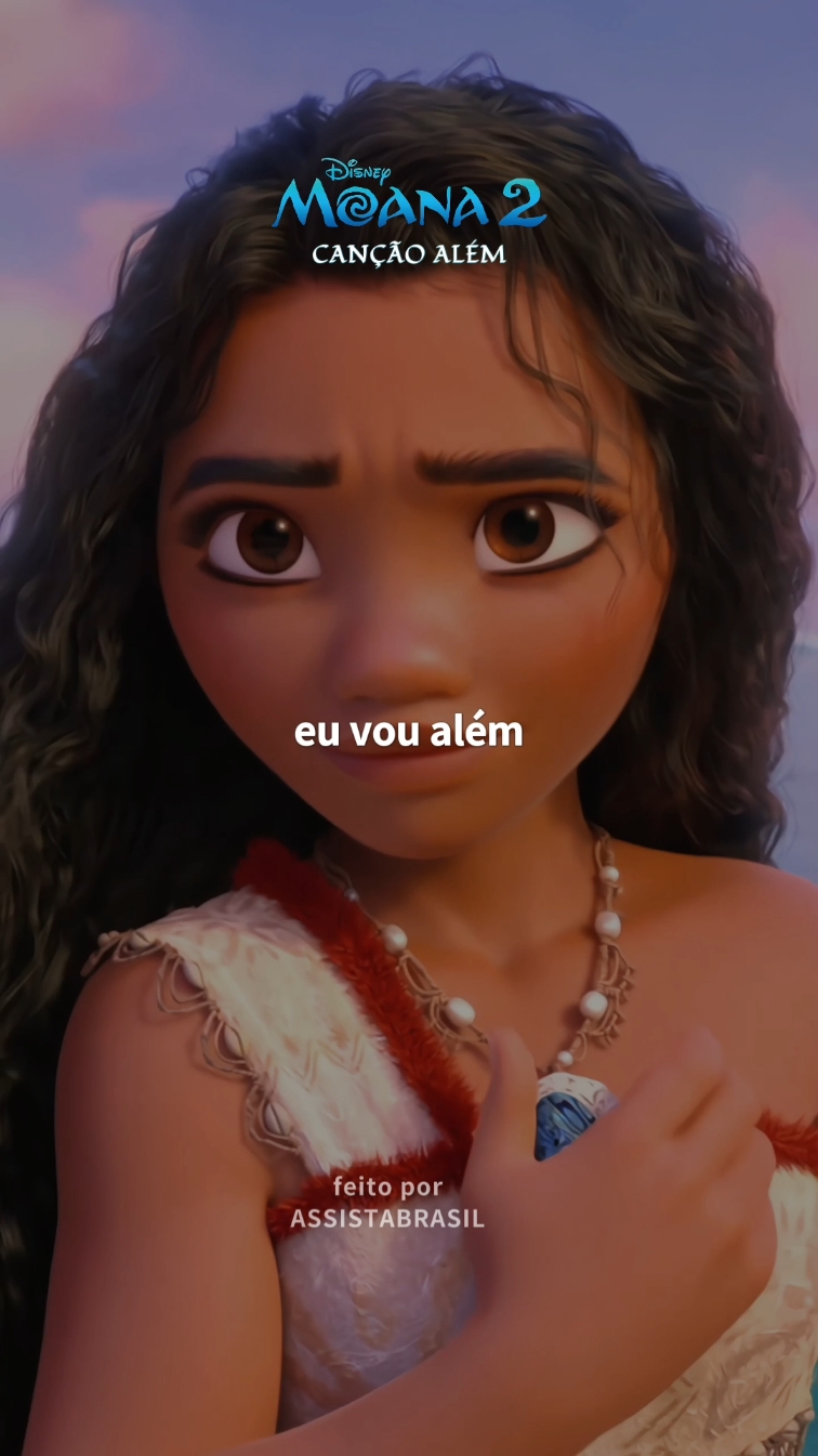 já escutaram esse novo hino da disney? 🩵 Canção: Além | Moana 2 #assistabrasil #tipografia 