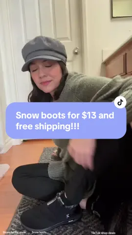 #creatorsearchinsights snow boots for $13 and free shipping!!! #tiktokmademebuyit #tiktokshopfinds #tiktokshopdeals #snowboots 